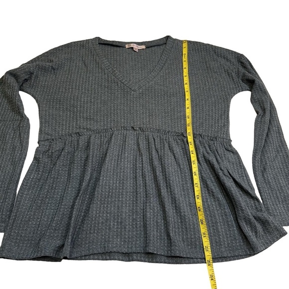 Lisa Robertson Dusty Teal Waffle Knit Babydoll Top Shirt Tee 
Size XS
NWT - Picture 8 of 10